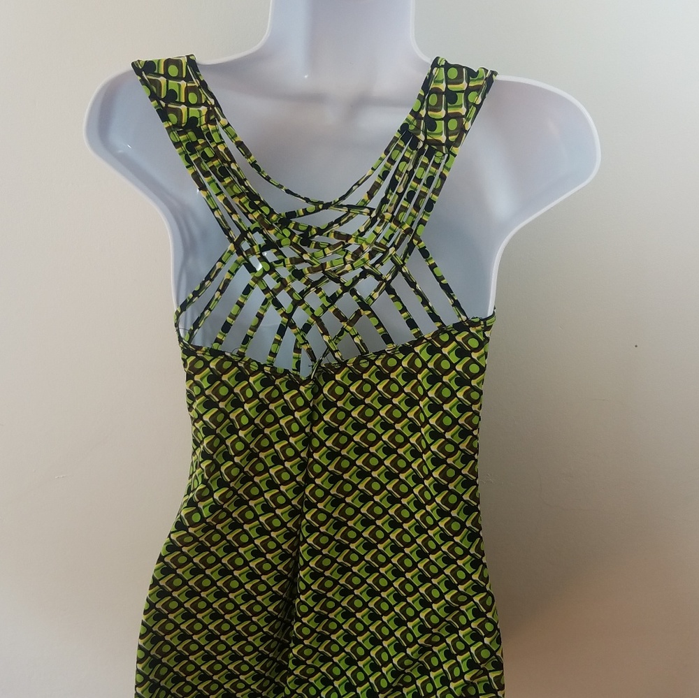 2/$15 JTB Cross back tank green Large - Picture 2 of 4